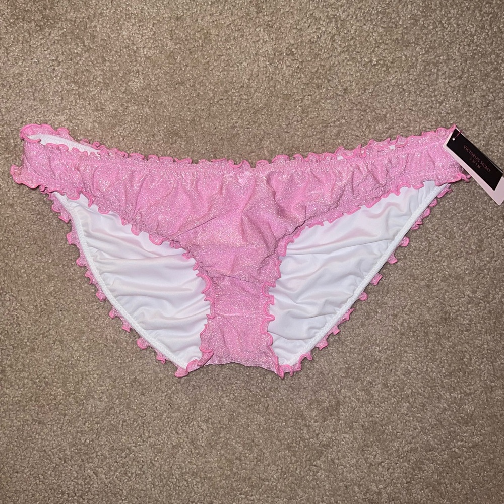 Victoria's Secret Pink Ruffle Bikini Bottom